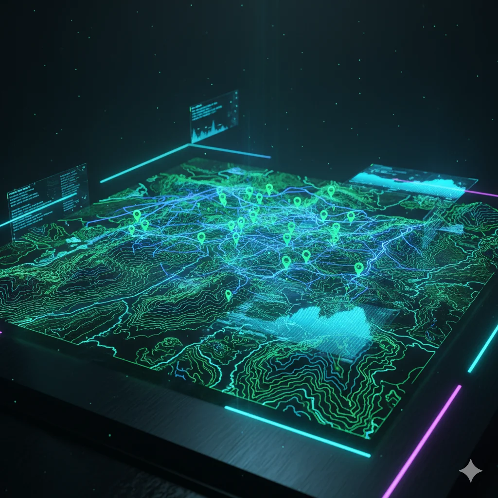 Holographic Geospatial Map