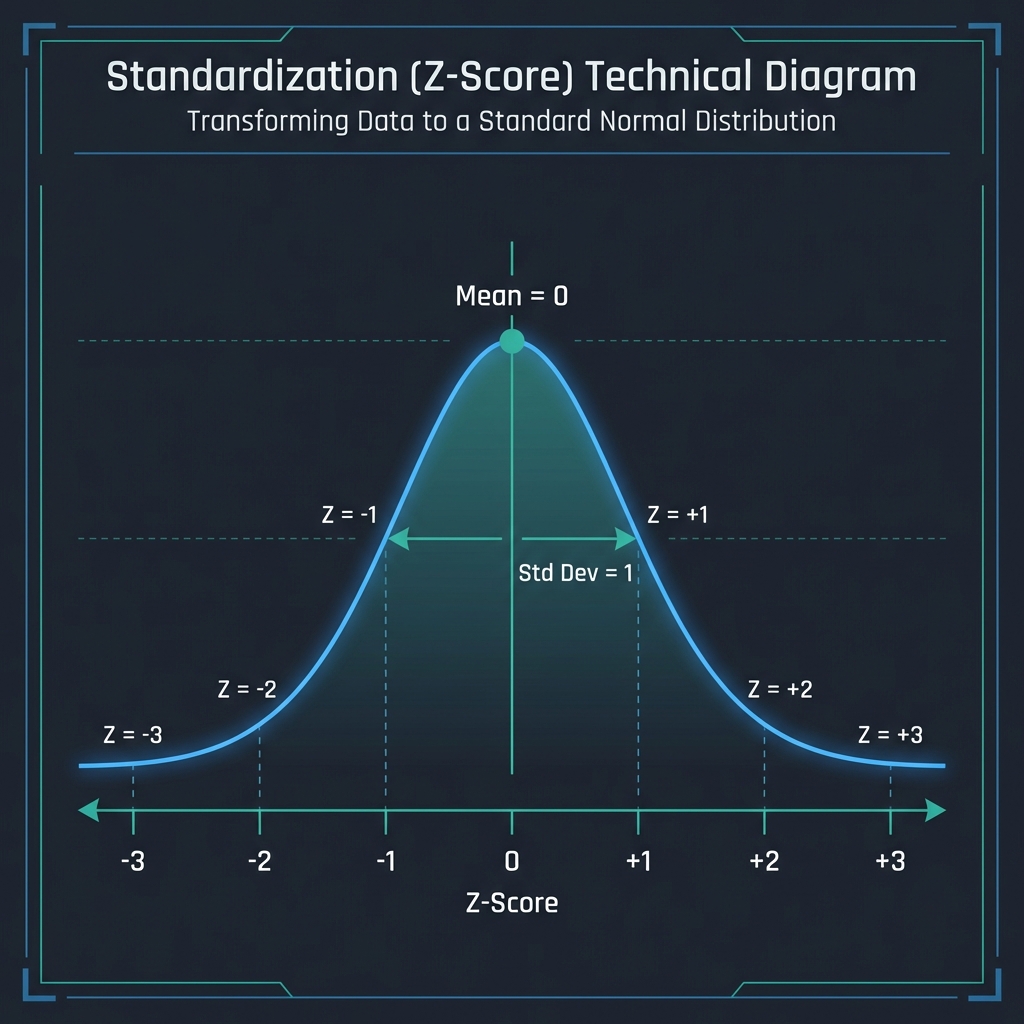 Standardization Z-Score Diagram